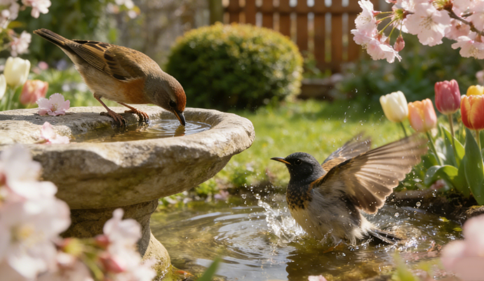 Why a Bird Bath is the "Secret Magnet" Your Backyard is Missing