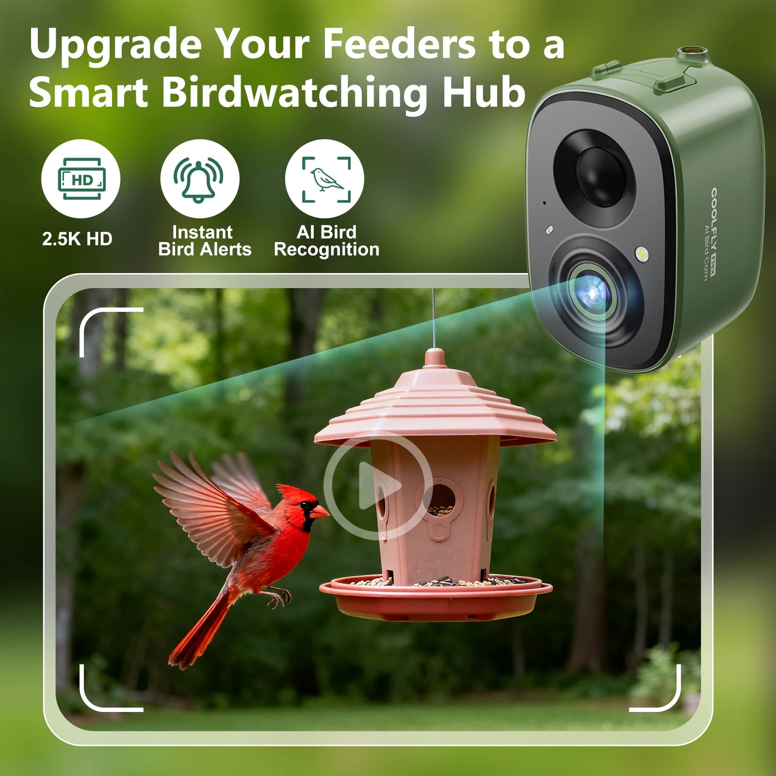 COOLFLY Flex AI Bird Cam