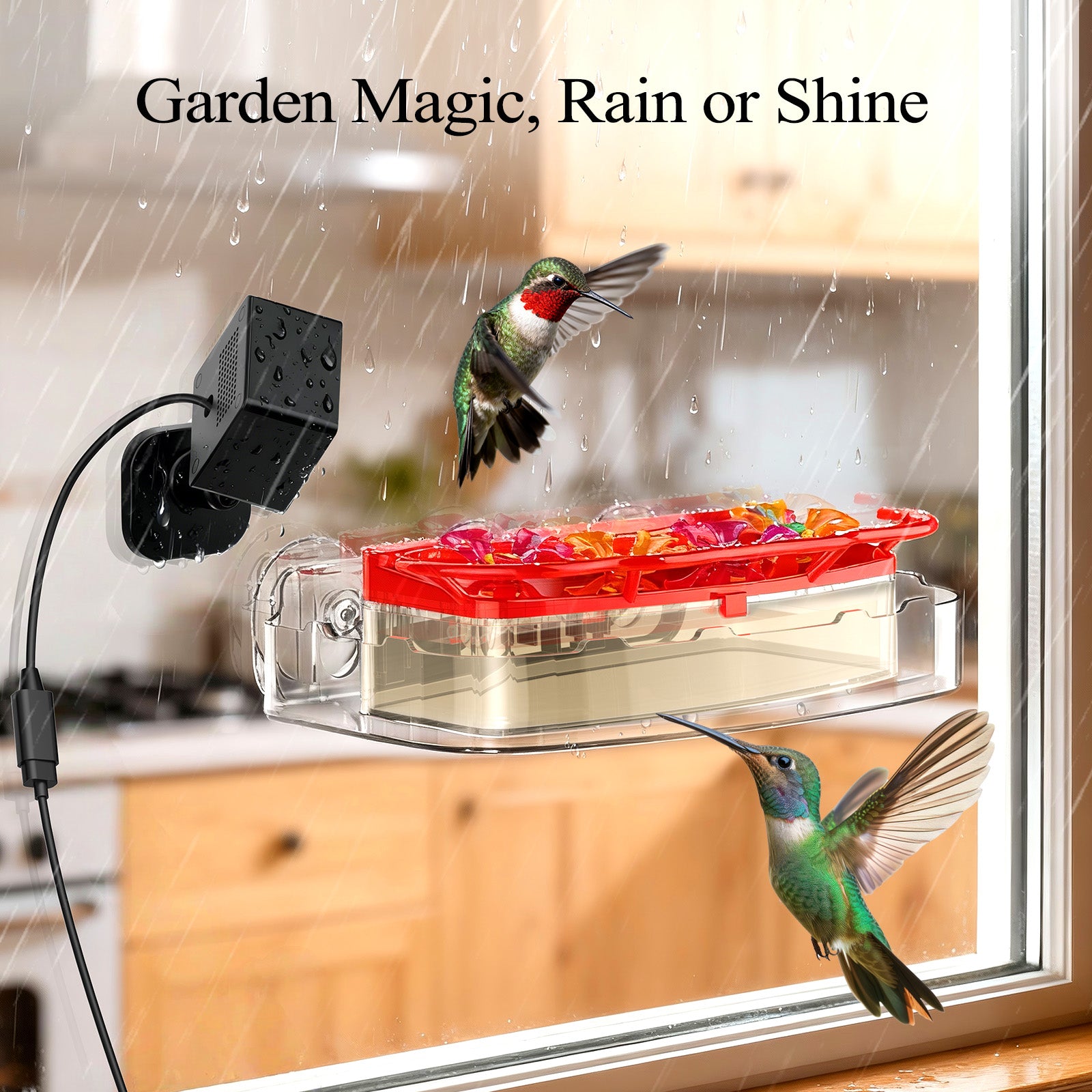 Nectlee Smart Window Hummingbird Feeder