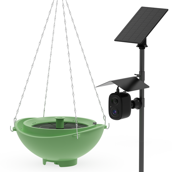 Smart Birdwatching & Solar Bird Bath Bundle