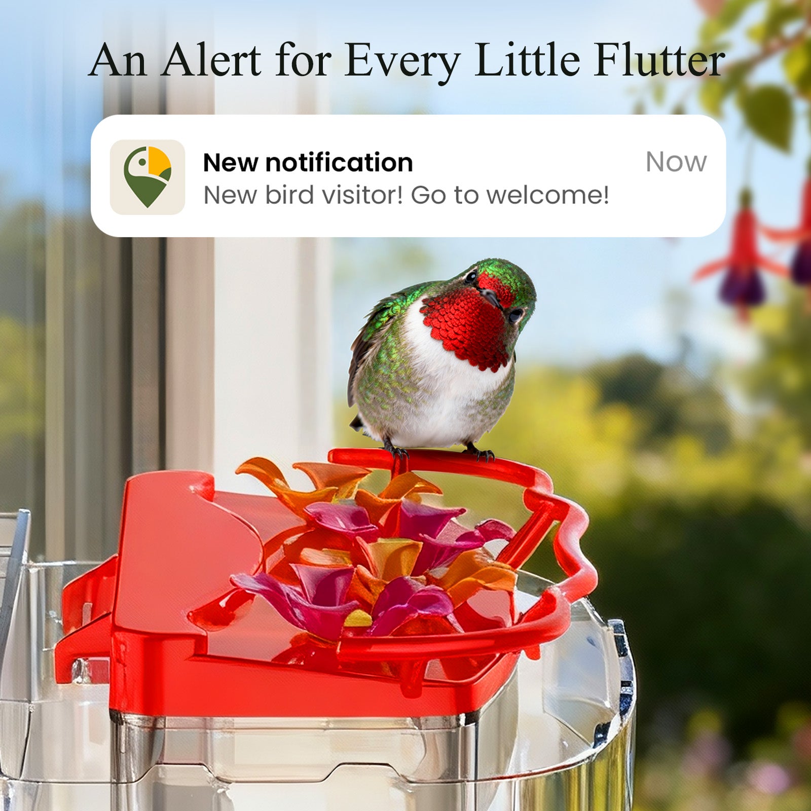 Nectlee Smart Window Hummingbird Feeder