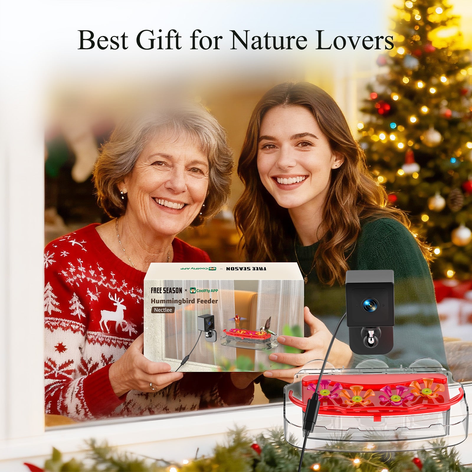 Nectlee Smart Window Hummingbird Feeder
