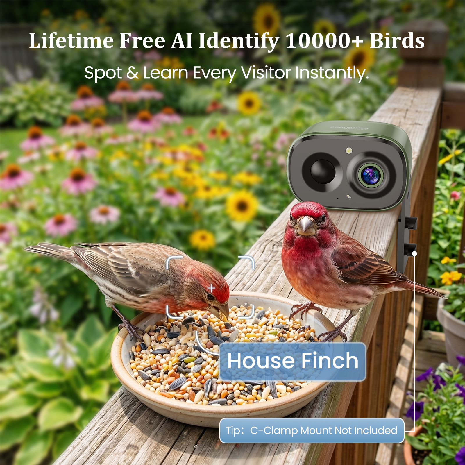 COOLFLY Flex AI Bird Cam