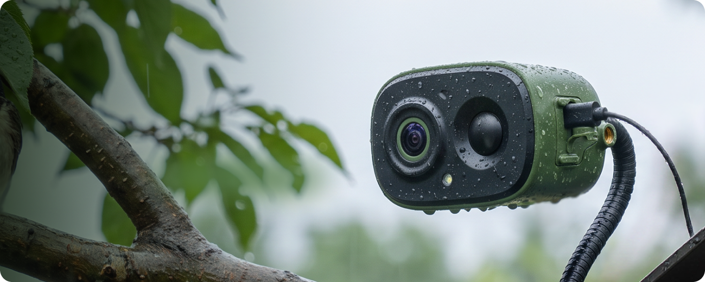 Fence-mounted backyard bird setup