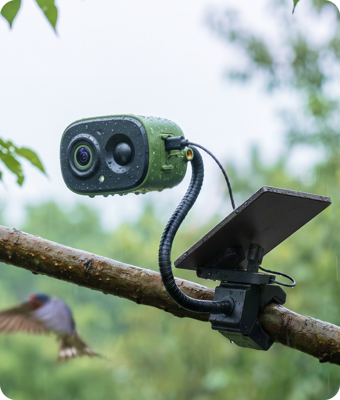 Backyard bird camera setup