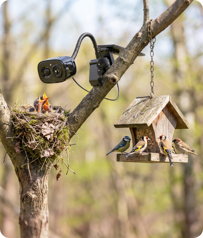 Backyard bird camera setup