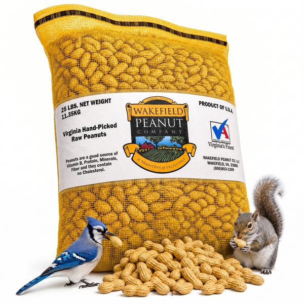 Premium Virginia Peanuts in Shell – High-Protein Bird & Wildlife Feed (25 LB)